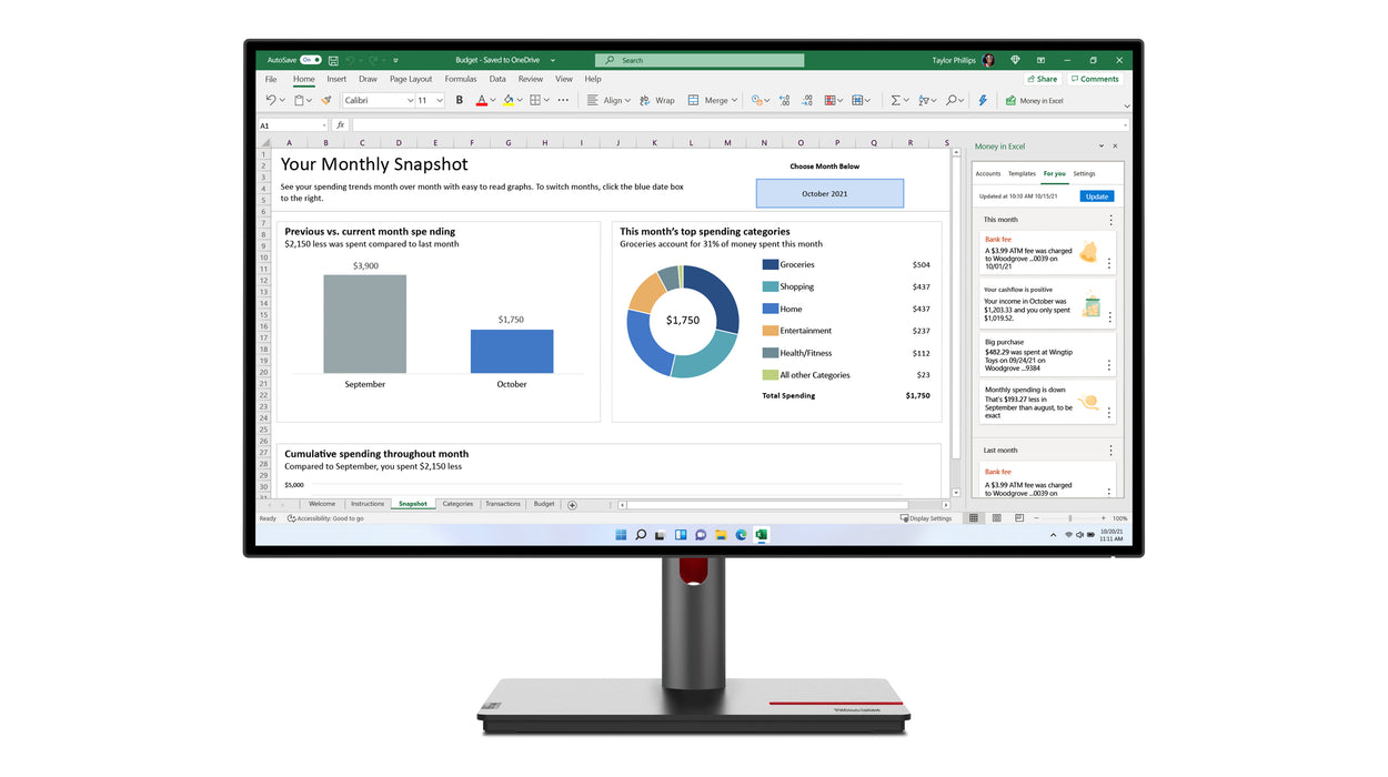 Lenovo ThinkVision P27h-30 LED display