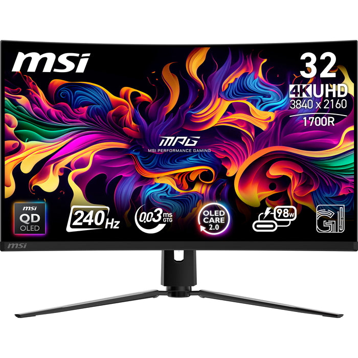 MSI MPG 321CURXDE QD-OLED computer monitor