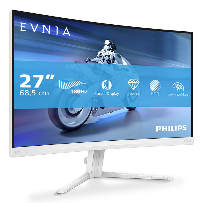 Philips Evnia 5000 27M2C5501/00 computer monitor 68.6 cm (27") 2560 x 1440 pixels Quad HD LCD White