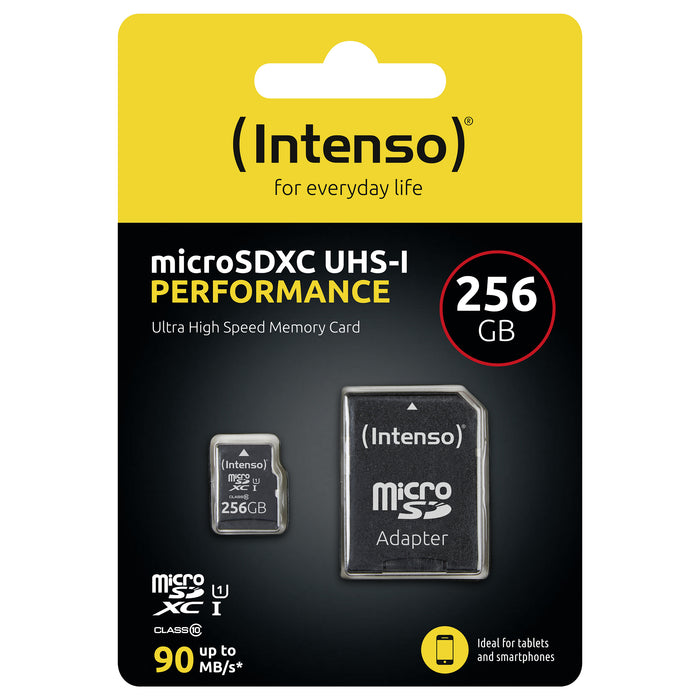 Intenso microSD 256GB UHS-I Perf CL10| Performance