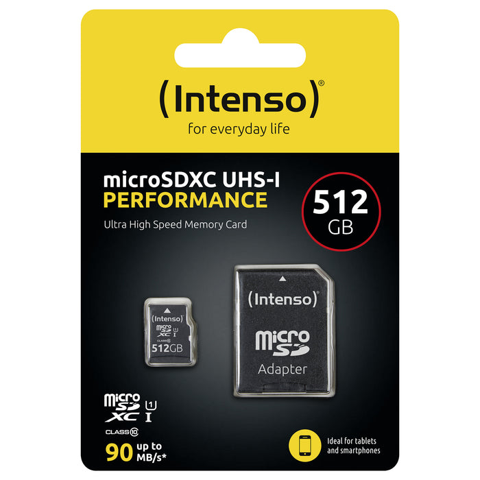 Intenso microSD 512GB UHS-I Perf CL10| Performance