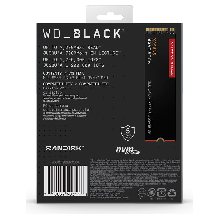 SanDisk Black WD_BLACK SN850X NVMe