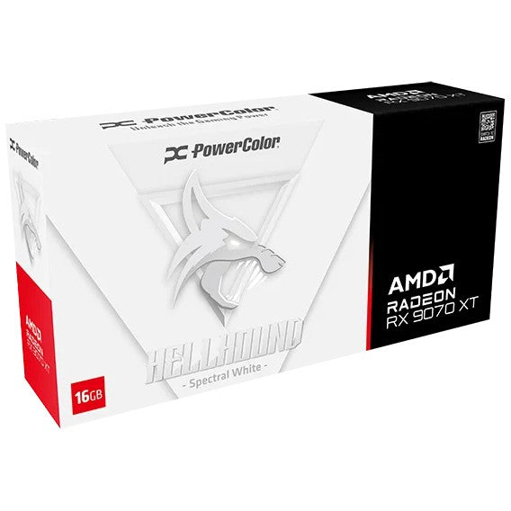 PowerColor Hellhound Radeon RX 9070 XT Spectral White