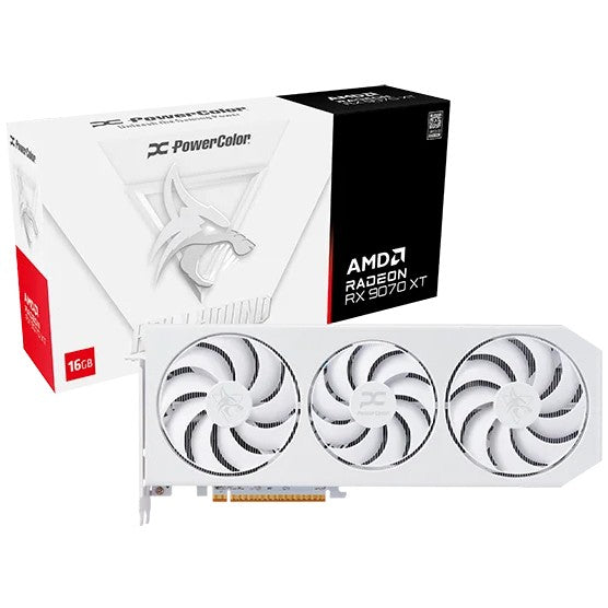 PowerColor Hellhound Radeon RX 9070 XT Spectral White