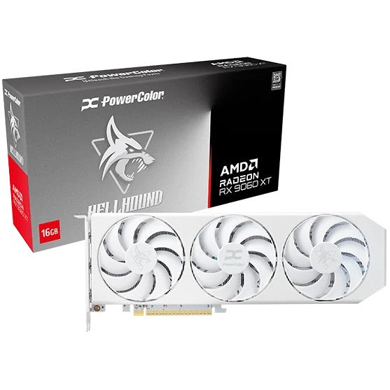 PowerColor Hellhound Radeon RX 9060 XT Spectral White