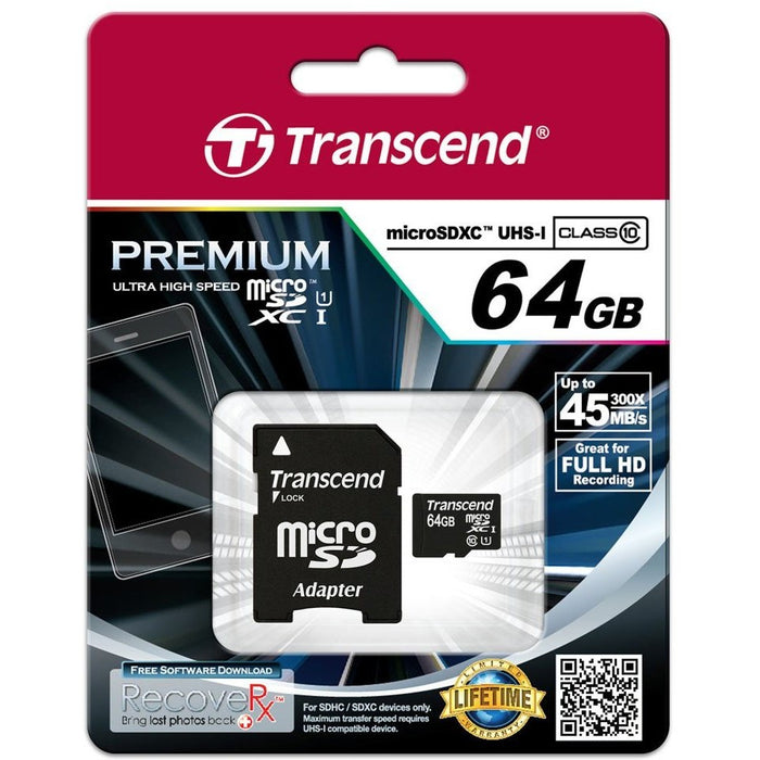 Transcend TS64GUSDU1 memory card