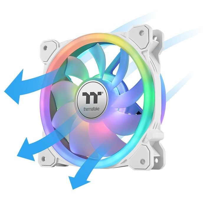 Ventilador de radiador Thermaltake SWAFAN 12 RGB TT Premium Edition Blanco