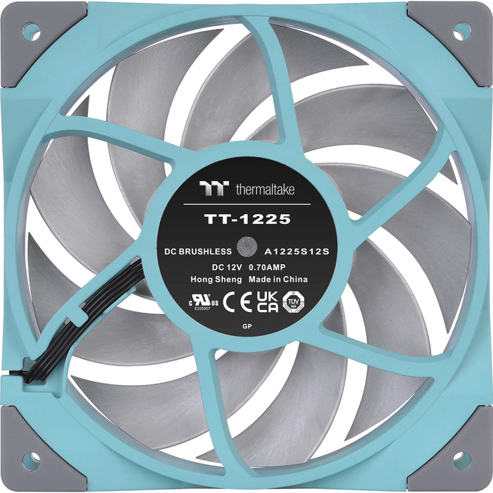 Ventilador de radiador de alta presión estática Thermaltake Toughfan 12 turquesa