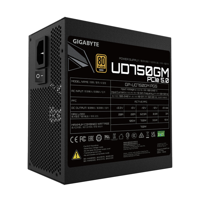GIGABYTE UD750GM PG5 power supply unit