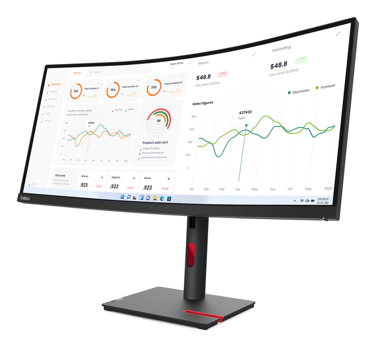 Lenovo ThinkVision T34w-30 LED display