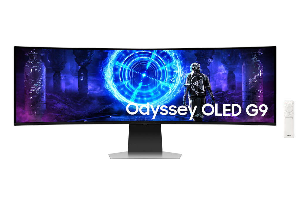 Samsung G95SD computer monitor 124.5 cm (49") 5120 x 1440 pixels Dual QHD OLED Silver