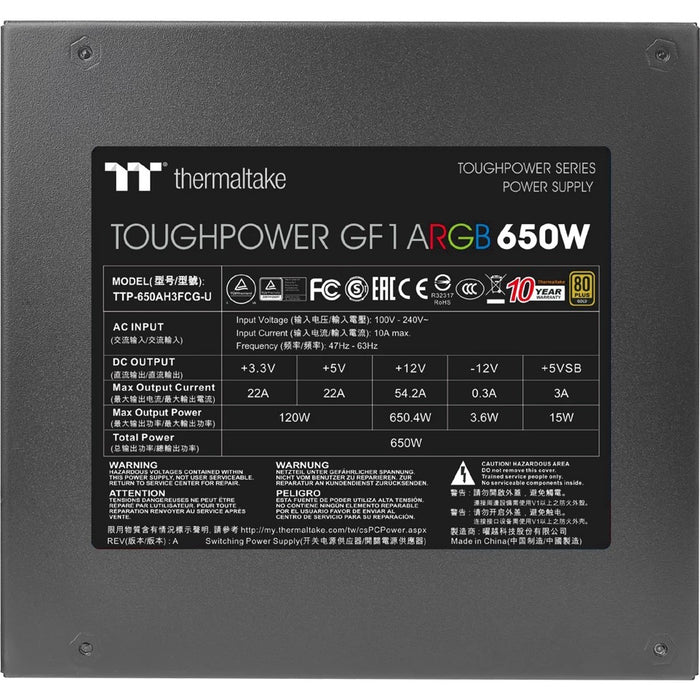 Thermaltake PS-TPD-0650F3FAGE-1 power supply unit