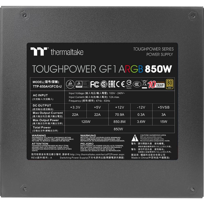 Thermaltake PS-TPD-0850F3FAGE-1 power supply unit