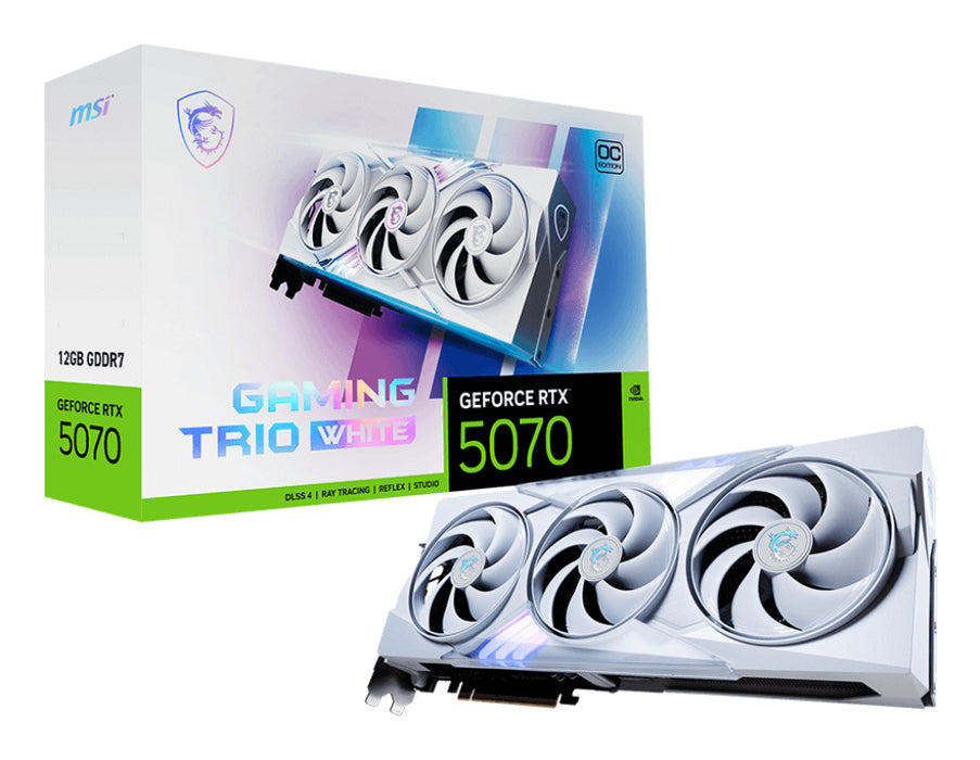 MSI GAMING GeForce RTX 5070 12G TRIO OC WHITE