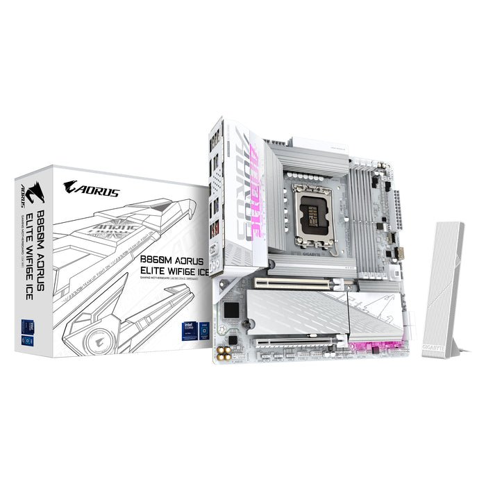 GIGABYTE B860M AORUS ELITE WF6E ICE