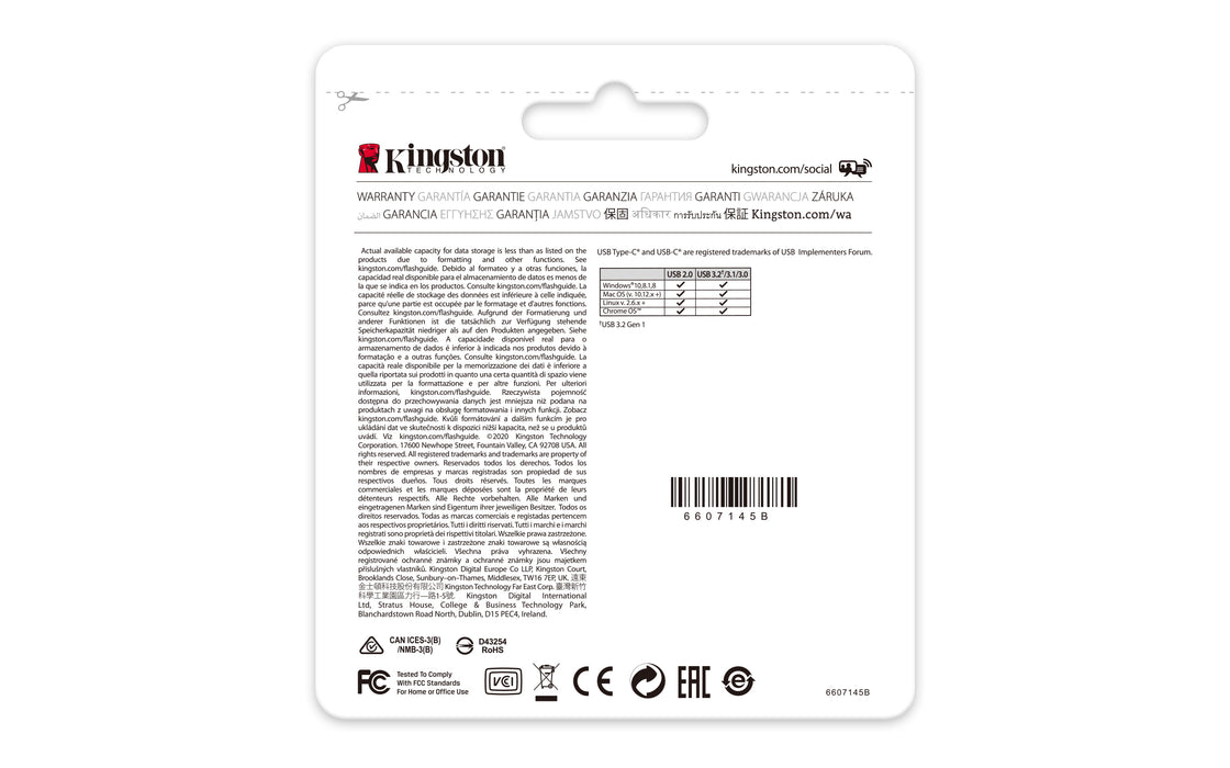 Kingston Technology DataTraveler 256GB USB-C 3.2 Gen 1 70