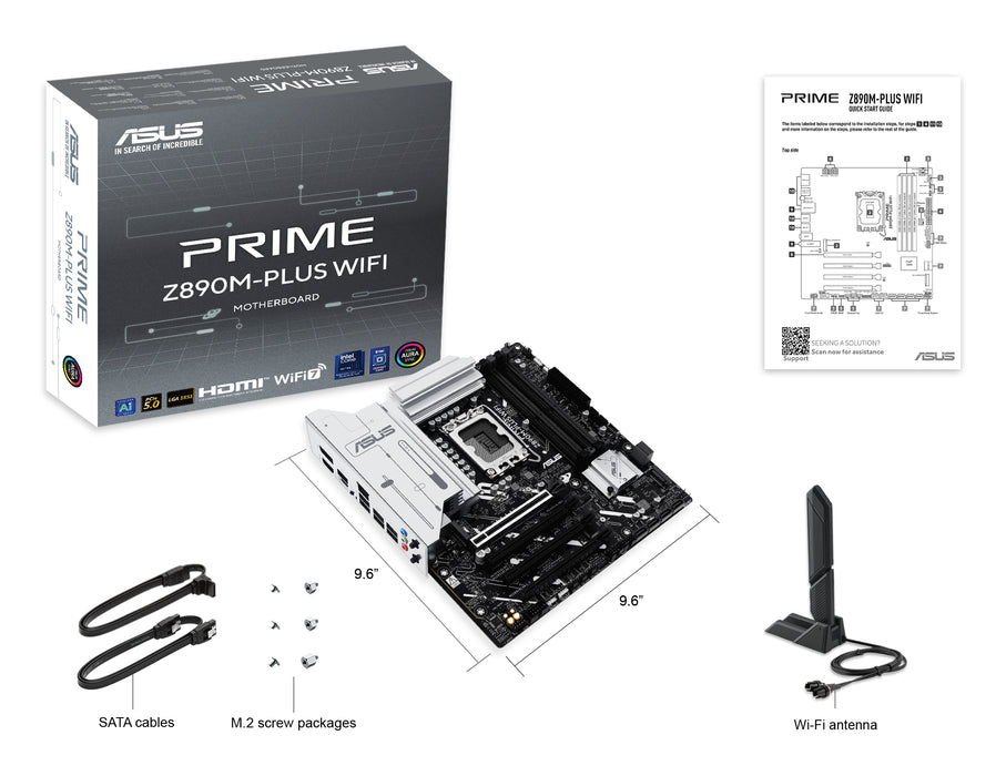 ASUS PRIME Z890M-PLUS WIFI Intel Z890 LGA 1851 (Socket V1) micro ATX