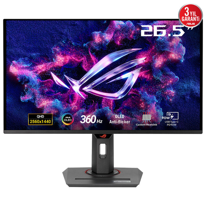 ASUS ROG Strix OLED XG27ACDNG computer monitor 67.3 cm (26.5") 2560 x 1440 pixels Quad HD QD-OLED Black