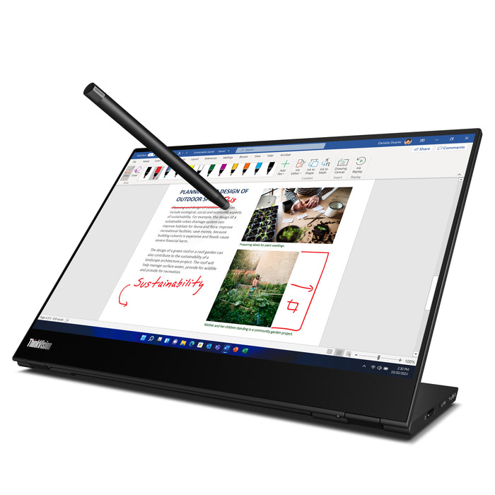 Lenovo ThinkVision M14t Gen 2 LED display