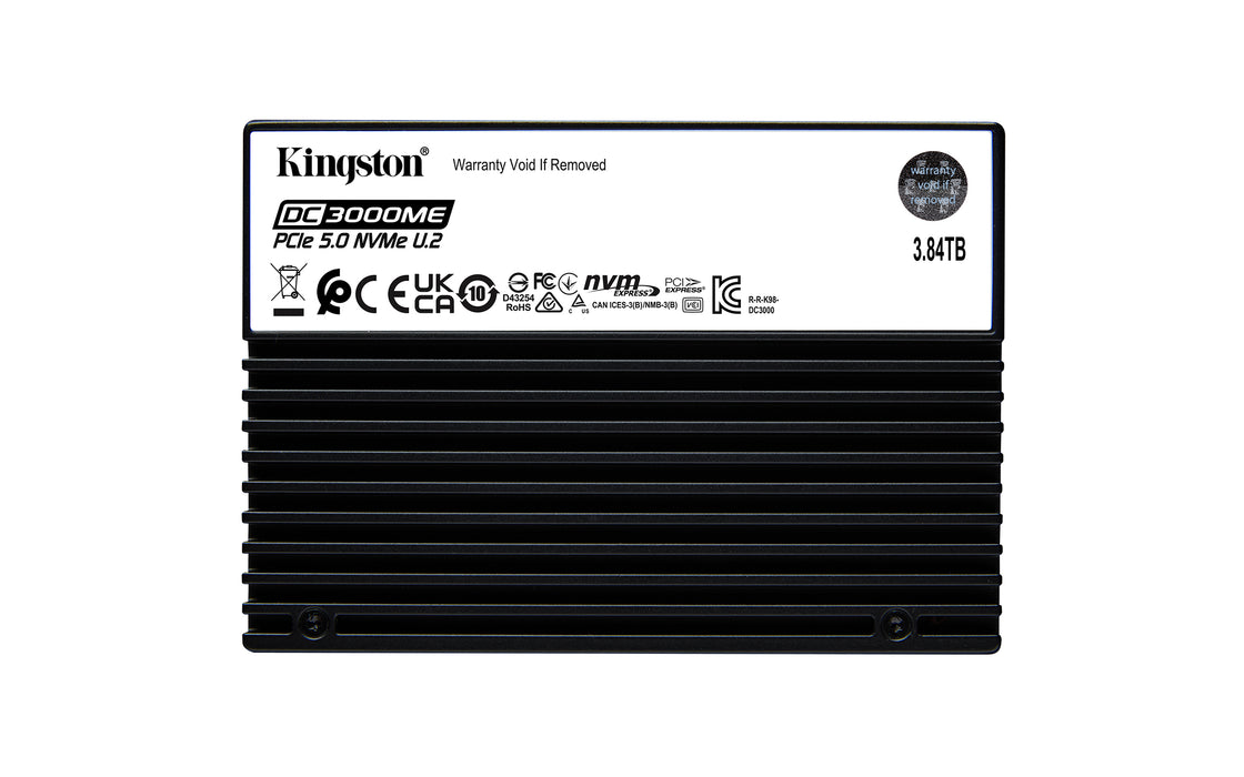 Kingston Technology 3.84TB DC3000ME U.2 PCIe 5.0 NVMe TCG Opal Enterprise SSD