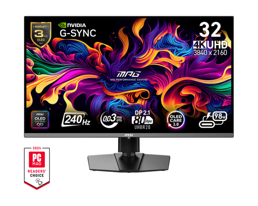 MSI MPG 322URX QD-OLED computer monitor