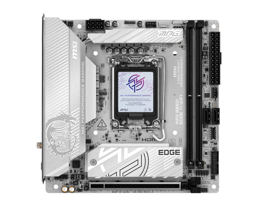 MSI MPG B860I EDGE TI WIFI motherboard