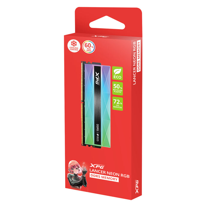 XPG LANCER RGB DDR5 memory module 16 GB 1 x 16 GB ECC