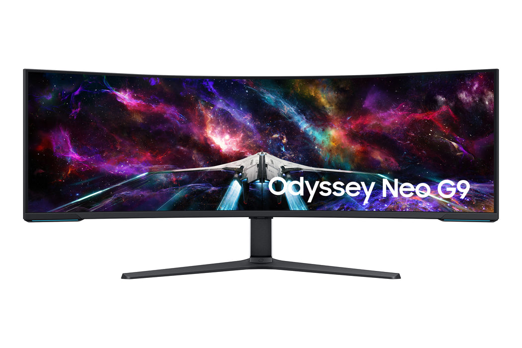 Samsung G95NC computer monitor 144.8 cm (57") 7680 x 2160 pixels Dual UHD QLED White